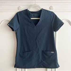 Figs Casma Dark Harbor Scrub Top